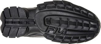 Fila Childrens Unisex Disruptor Ii Premium Trainers - Black Leather - Size UK 4 Infant