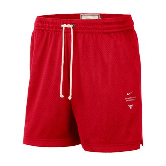 Nike Mens Chicago Bulls Standard Issue Dri-FIT 5 Basketball Mesh Shorts in Red | IO9097-657