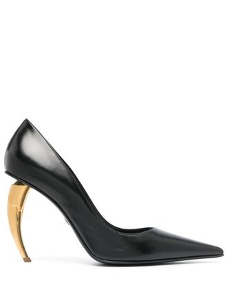 Roberto Cavalli 105mm Tiger Tooth pumps - women - Bos Taurus/Bos Taurus/Goat Skin - 41 - Black