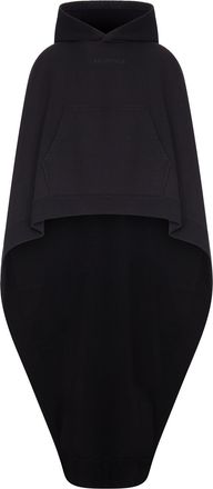 Balenciaga OVERSIZED ASYMMETRIC HOODED SWEATSHIRT CAPE - Balenciaga - Woman
