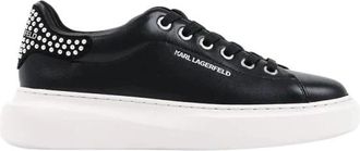 Karl Lagerfeld Kore Sneakers - Dames - Sneakers - Zwart - 40 EU - Leer - Schoenen