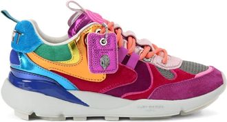 Kurt Geiger Kurt Runner metallic-patch sneakers - Pink