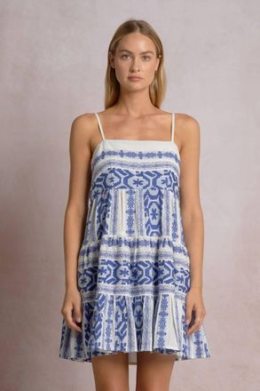 Elan Naxos Cami Mini Dress In Blue