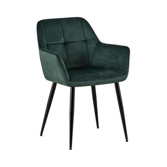 Clp Silla con asiento en terciopelo verde