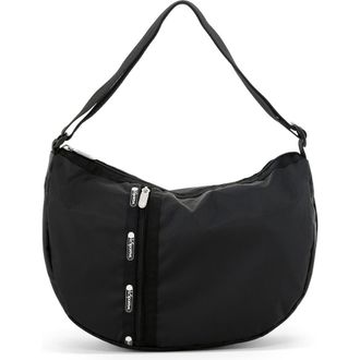 LeSportsac Hobo Sling Shoulder Bag in Jet Black at Nordstrom Rack
