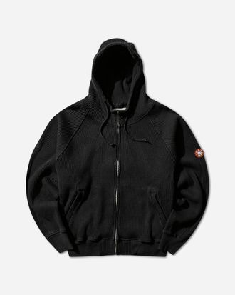 Cav Empt Men s Wide Rib Big Heavy Zip Hoodie Black
