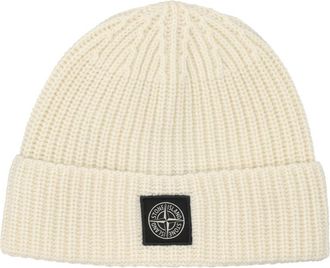 Stone Island Off White Logo Beanie Cap