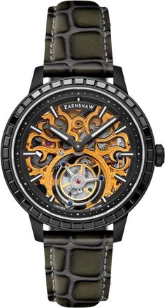 Earnshaw Trouvelot Hand Wind Gold Dial Mens Watch ES-8276-0D