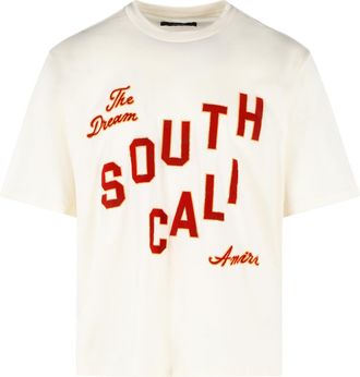Amiri South Cali Ivory Cotton T-Shirt