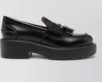 Miu Miu leather tassel loafers