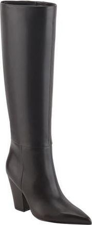 Marc Fisher Estella Pointed Toe Knee High Boot in Dark Brown at Nordstrom Rack, Size 6