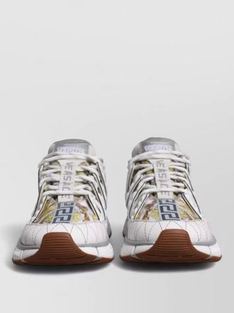 Versace trigreca barocco print high top sneakers