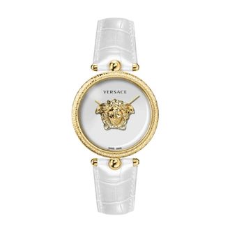 Versace Horloges - Dames - Horloges - Wit - ONE Size - Leer - Accessoires