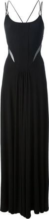 Ralph Lauren Collection spaghetti strap maxi dress - women - Acetate/Viscose/Elastodiene/Polyamide - 6 - Black