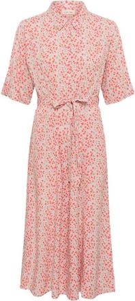 Cream Crtiah Shirt Dress - Dames - Shirt Kleedjes - Roze - 2XL - Leer - Kleedjes