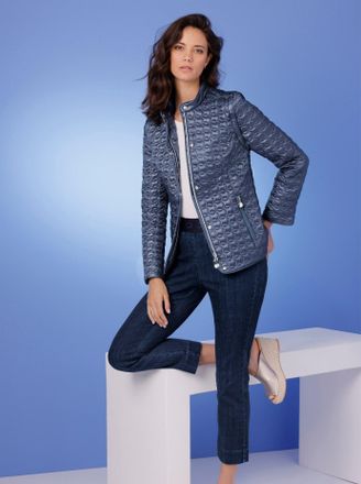 Cr&eacute;ation L Daunenjacke CREATION L PREMIUM, Damen, Gr. 36, rauchblau, 55% Polyester, 45% Polyamid, Wattierung:90% Daunen, 10% Federn, unifarben, Jacken Daunenjack