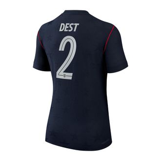 Nike Sergi&ntilde;o Dest USMNT 2026 Match Away Nike Womens Aero-FIT Soccer Jersey in Blue | NN203993619-USM