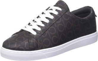 Calvin Klein Womens Gules Sneaker, Espresso Multi 200, 10, Espresso Multi 200, 7 UK