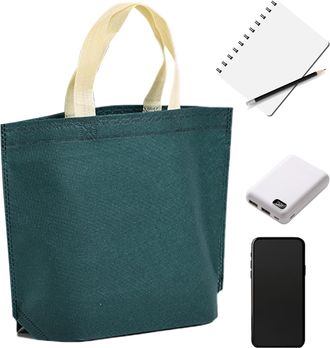 Generic Reusable Grocery Bag - 33x10x26cm Reusable Storage Bags, Large Laundry Bags, Foldable Shopping Tote | Non Woven Fabric Large Capacity Pack For Outdoor