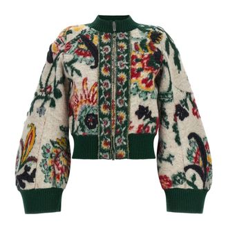 sacai Dames, Jassen, Veelkleurig, Maat: M Wol