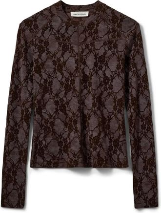 Sofie Schnoor Fae Lace Top - Dames - Blouses & Shirts - Paars - Maat: XL Jersey