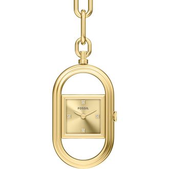 Fossil Watch Bag Charm in Gold at Nordstrom