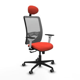 Piqueras y Crespo Silla De Oficina Piqueras Y Crespo Zulema Blanco Respaldo Fijo Reposacabezas Ajustable
