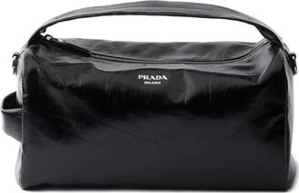 Prada Borsa messenger in pelle - Nero