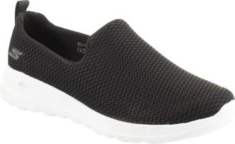 Skechers Womens Go Walk Joy-Evaluate Trainers, Black Textile /White Trim, 7.5 UK