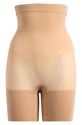SKIMS Everyday Sculpt Mid Thigh Shaper Shorts in Clay at Nordstrom, Size Xx-Small