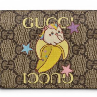 Gucci Gg Supreme Beige Brown Gg Supreme Canvas Wallet (Bi-Fold) (Pre-Owned)