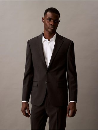 Calvin Klein Mens Slim Fit Suit Jacket - Grey - 36 S