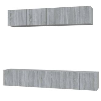 Berkfield Home 5 Piece TV Cabinet Set Grey Sonoma Engineered Wood