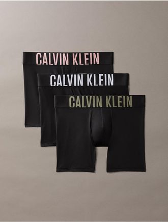 Calvin Klein Mens Intense Power Micro 3-Pack Boxer Brief - Black - XL