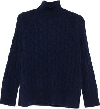 Marella Mlsgattoni 008 - Dames - Coltruien - Blauw - M - Nylon - Truien & Vesten
