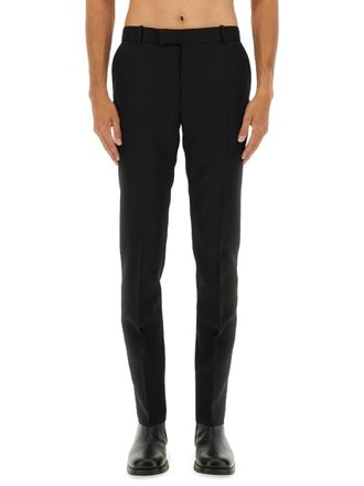 Alexander McQueen Black Flat Front Pants