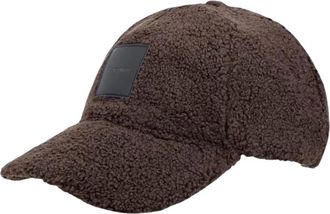 Calvin Klein Sherpa Baseball Cap - Dames - Petten - Bruin - ONE Size - Polyester - Accessoires