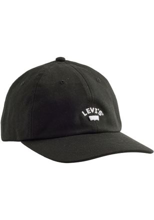 Levi's Baseball Cap LEVIS LAZY GIRL LOGO CAP, Damen, schwarz (caviar), Baumwolle, Caps Baseball Cap, mit Markenlogo Stickerei