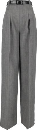 Elisabetta Franchi High-Waisted Pleated Tailored Formal Pants