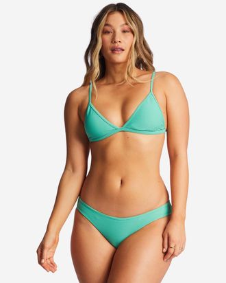 Billabong Triangel-Bikini-Top BILLABONG Tanlines Ceci, Damen, Gr. XS, Cup B, gr&uuml;n (sweet grass), Obermaterial: 91% Microfaser, 9% Elasthan;, Bikini-Oberteile Tr