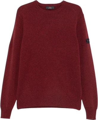 Peuterey Round-neck Truien - Heren - Ronde hals truien - Rood - M - Truien & Vesten