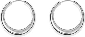 LI&Eacute; STUDIO Womens Andrea Round Earrings In Silver