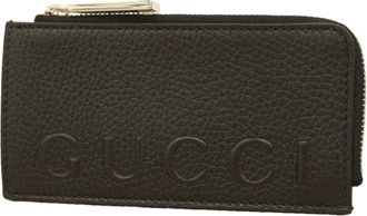 Gucci Black Leather Coin Purse/Coin Case (Pre-Owned)