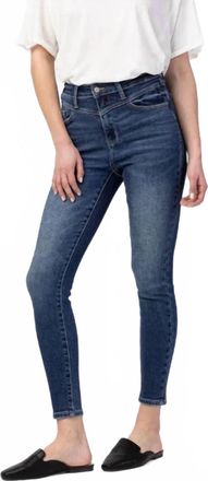 Judy Blue Hi-Rise Front Yoke Skinny Jeans In Dark Wash