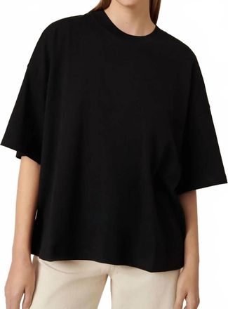 Kowtow Oversized Short Sleeve Boxy Tee In Black