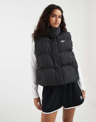 adidas Originals gilet imbottito nero