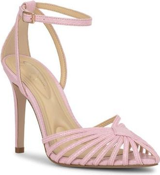 Jessica Simpson Paveri Ankle Strap Pointed Toe Pump in Pink at Nordstrom, Size 8.5