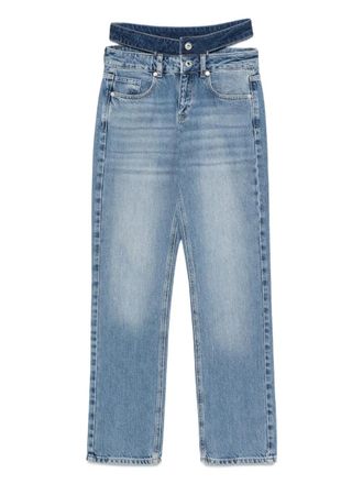 Karl Lagerfeld straight-leg side-cut jeans - Blue