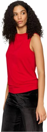 Sanctuary Soft Cowl Shell Top In Cherry Lacquer