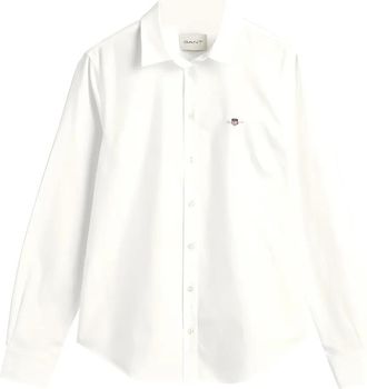 GANT buttoned logo shirt - White